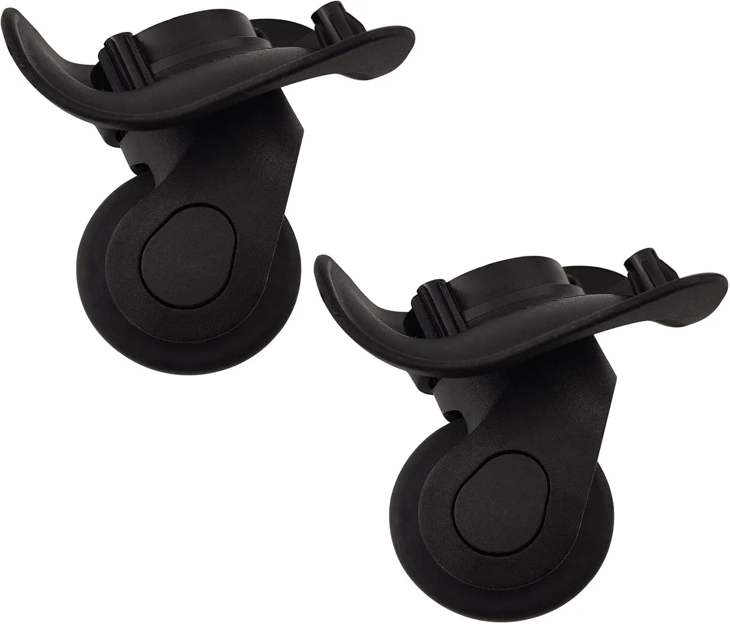 1 Pair Luggage Suitcase Wheel, A08 Trunk Luggage Wheel Spare Part (W041-2 Small) Plastic 360 Swivel Universal Wheel Replacement Luggage Wheel for suitcases/Draw Bar Box