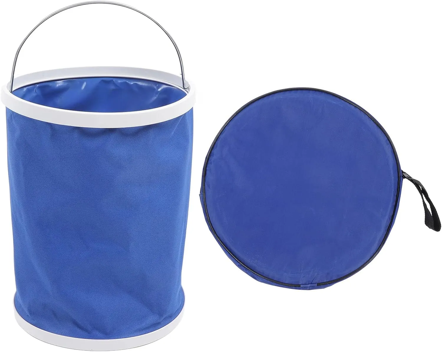 13L Collapsible Camping Fishing Bucket, Durable Pop up Water Bucket, Portable Collapsible Travel Bucket Wash Basin for Fishing Car Washing Camping Hiking