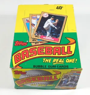 1987 Baseball Wax Pack Trading Card Box (36 Packs) Possible Rookie Cards Including Barry Bonds, Rafael Palmeiro and Barry Larkin