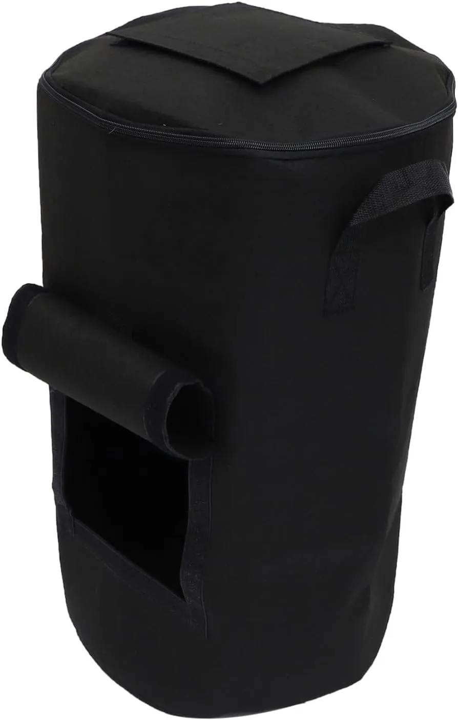 1Pc Creative Compost Bag for Garden Waste Durable Reusable Compost Bag Capacity Thick Felt Cloth with Vent Window for Fallen Leaves Organic Matter