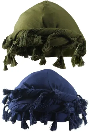 2 Pc Turban Head Wraps for Men Satin Lined Turban for Women Vintage Twist Velvet Durags Gifts