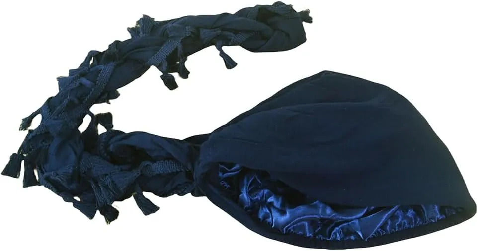 2 Pc Turban Head Wraps for Men Satin Lined Turban for Women Vintage Twist Velvet Durags Gifts