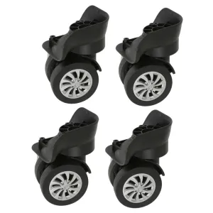 2 Pieces Universal Luggage Wheels Replacement - Suitcase Casters for Trolley Case, Easy Install, Wear Resistant, 360 Degree Rotation