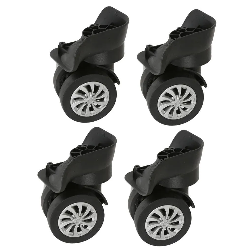 2 Pieces Universal Luggage Wheels Replacement - Suitcase Casters with 360 Degree Rotation for Easy Installation and Smooth Travel