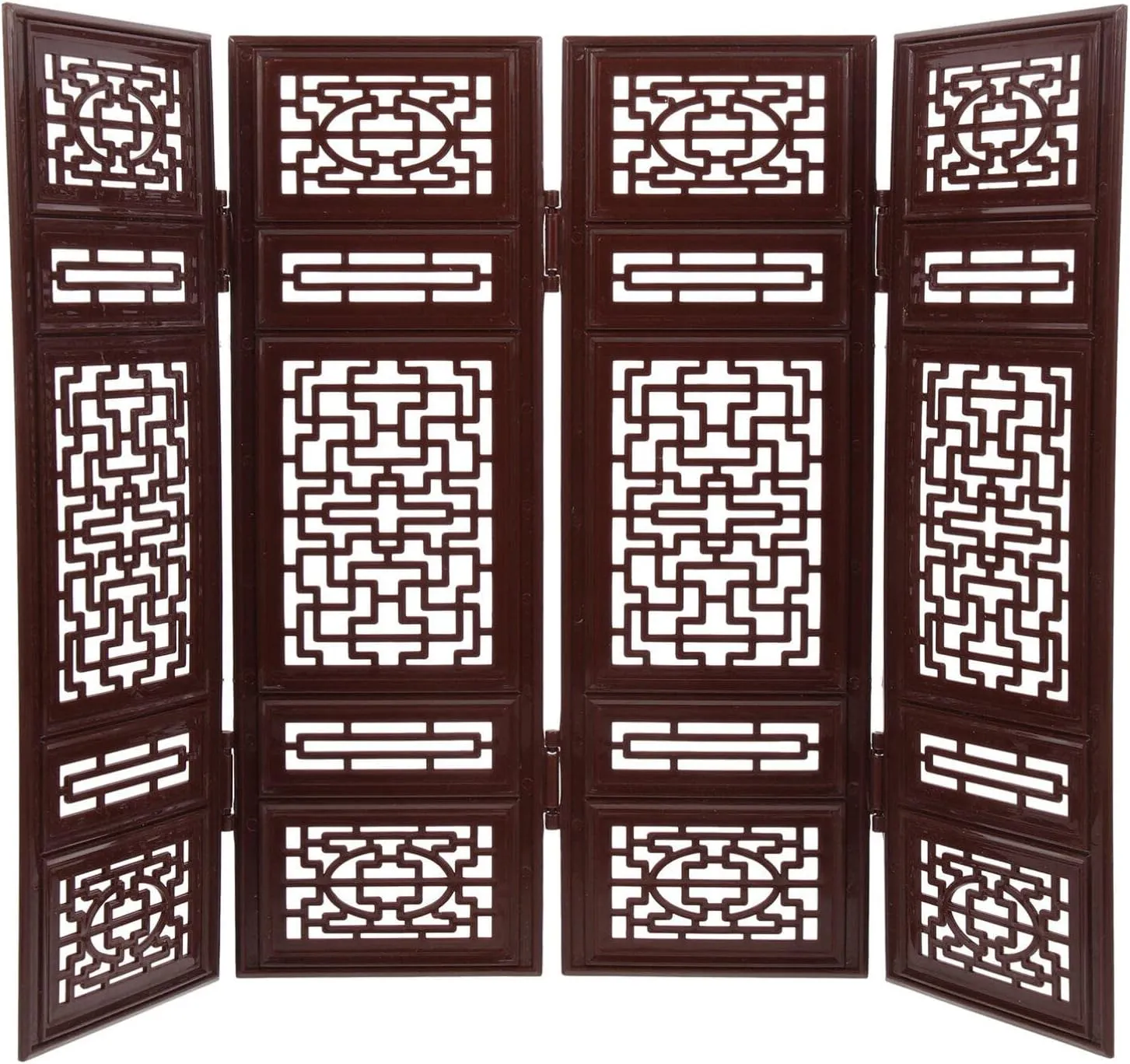 2 Sets Dollhouse Room Divider Dressing Screen Folding Panels Dollhouse Furniture Room Privacy Divider Screen Chinese Style Room Divider Bedroom Furniture Decor
