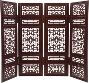 2 Sets Dollhouse Room Divider Dressing Screen Folding Panels Dollhouse Furniture Room Privacy Divider Screen Chinese Style Room Divider Bedroom Furniture Decor