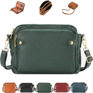 2023 New Crossbody PU leather Shoulder Bags and Clutches, Off-Crossbody Leather Shoulder Bags, Purse With Built In Wallet