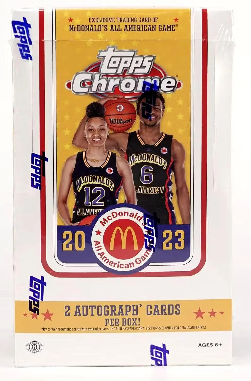 2023/24 Topps Chrome McDonald's All-American Basketball HOBBY box (20 pks/bx)
