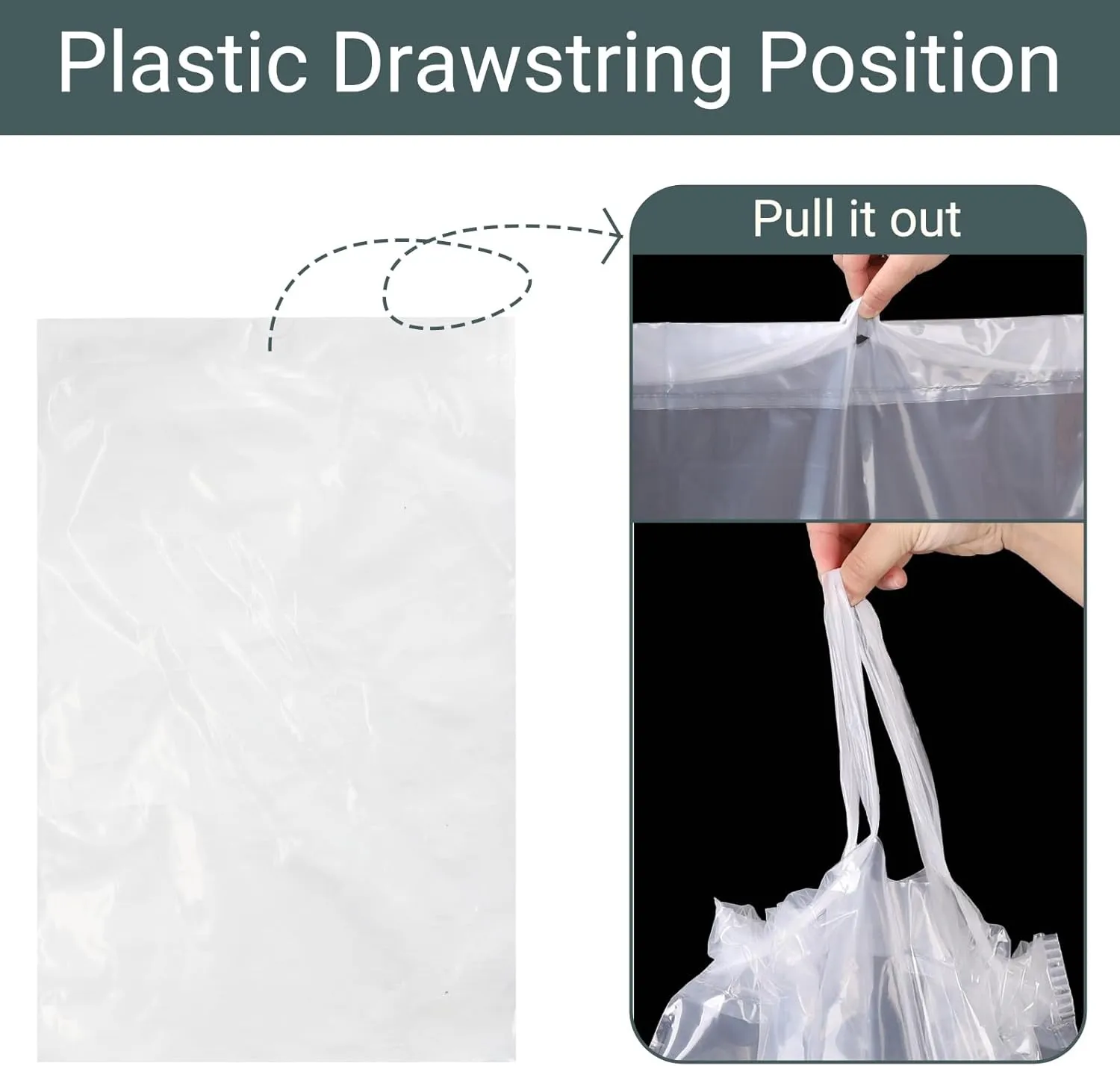 24 Pack 5 Gallon Bucket Liner Bags with Drawstring 21x30” Food Grade Plastic Brine Bags for Marinating and Brining, Heavy Duty Leak Proof, Great for Food Storage(4Mil)