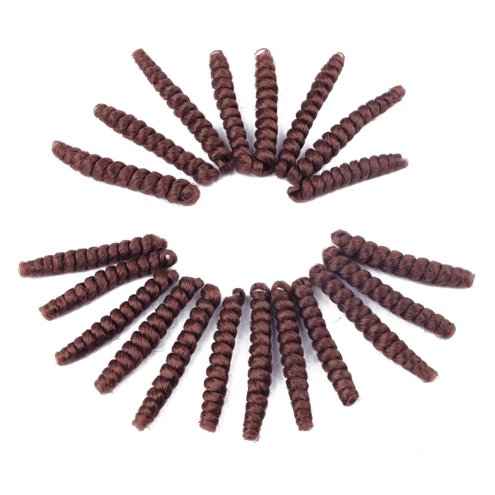 3 Packs Saniay Curl Crochet Braids Short Crochet Braiding Bouncy Twist Spiral Curls Jamaican Twist Hair Extensions 20 Strands/Pack (30, 6 * 10 inch)