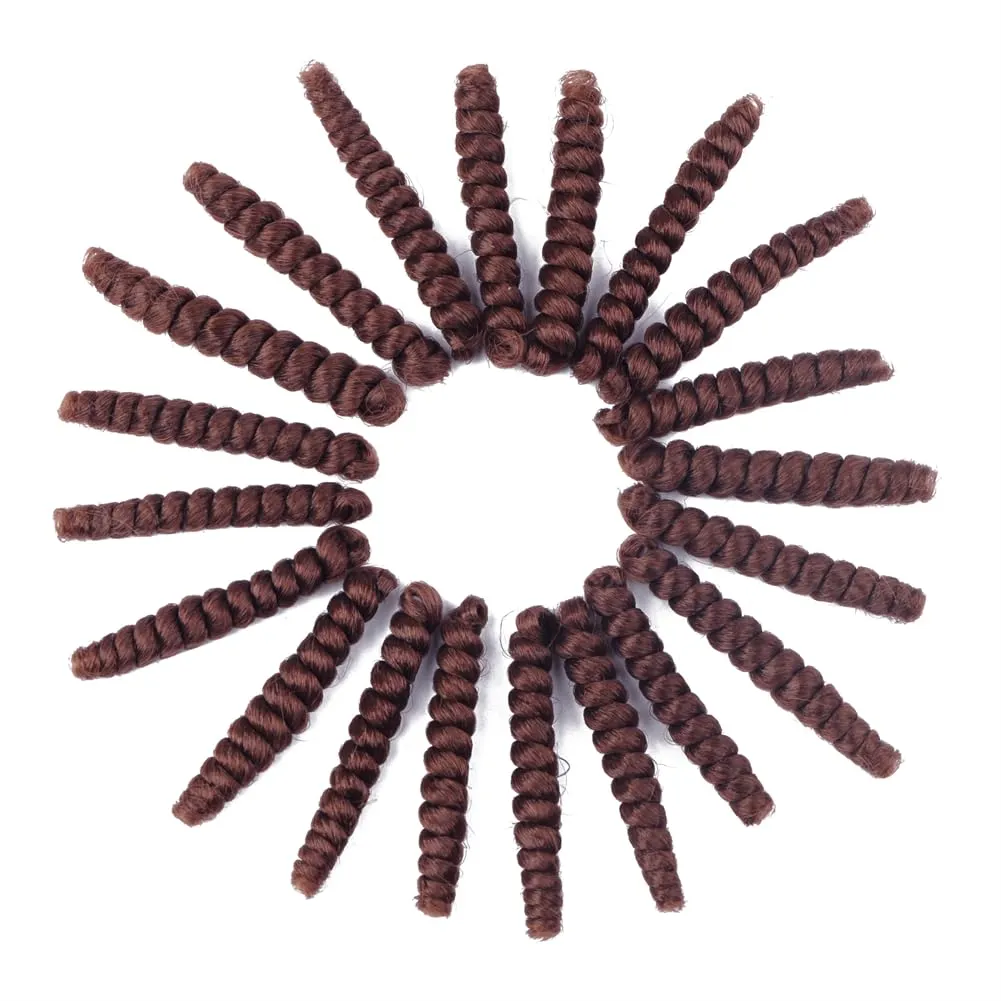 3 Packs Saniay Curl Crochet Braids Short Crochet Braiding Bouncy Twist Spiral Curls Jamaican Twist Hair Extensions 20 Strands/Pack (30, 6 * 10 inch)