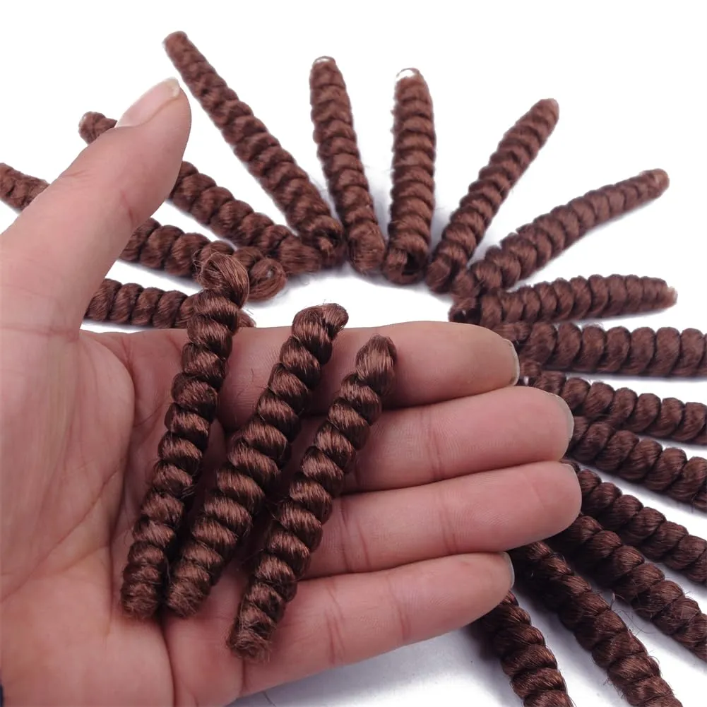 3 Packs Saniay Curl Crochet Braids Short Crochet Braiding Bouncy Twist Spiral Curls Jamaican Twist Hair Extensions 20 Strands/Pack (30, 6 * 10 inch)