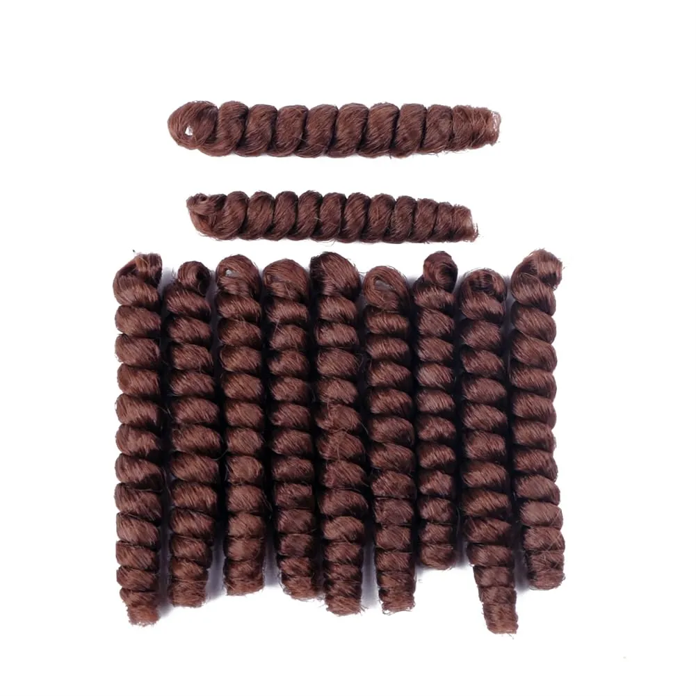 3 Packs Saniay Curl Crochet Braids Short Crochet Braiding Bouncy Twist Spiral Curls Jamaican Twist Hair Extensions 20 Strands/Pack (30, 6 * 10 inch)