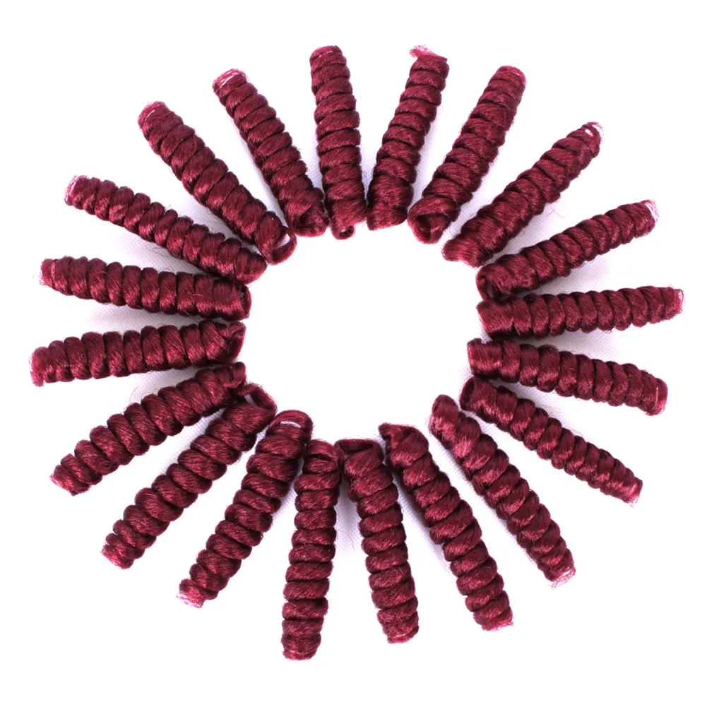 3 Packs Saniay Curl Crochet Braids Short Crochet Braiding Bouncy Twist Spiral Curls Jamaican Twist Hair Extensions 20 Strands/Pack (Bug, 6 * 10 inch)