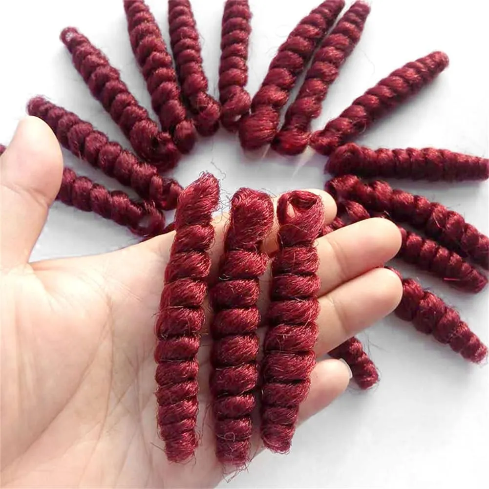 3 Packs Saniay Curl Crochet Braids Short Crochet Braiding Bouncy Twist Spiral Curls Jamaican Twist Hair Extensions 20 Strands/Pack (Bug, 6 * 10 inch)