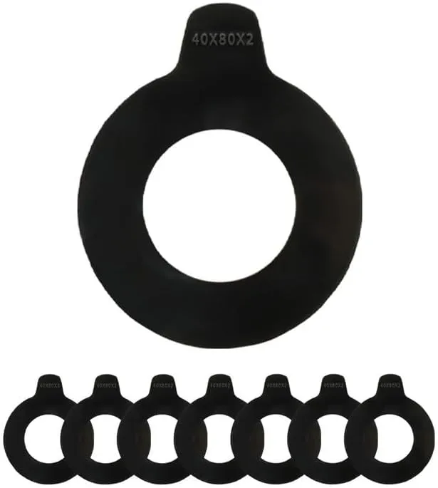 40mm Bucket Pin Shim Kit Fit for Cat Kubota Komatsu Takeuchi 2mm Thickness Excavator and Skid Steer Bucket Pin Shims, 8Pcs