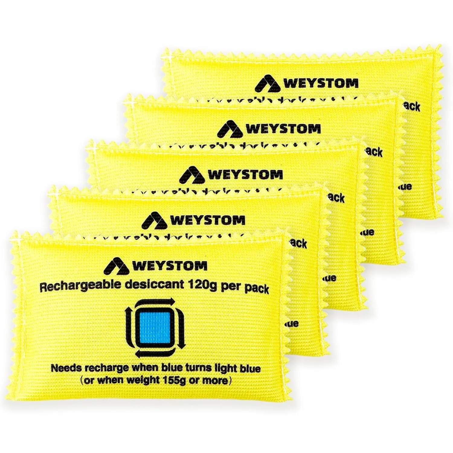 5 Packs 120g Rechargeable Desiccant, Moisture Absorbing Bag, Rechargeable Silica Gel Dehumidifier - Ultimate Moisture Absorption for Dry and Safe Storage, Eliminates Moisture in Humid Conditions