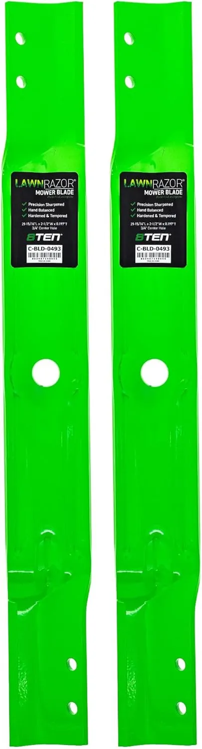 8TEN LawnRAZOR Blade for Ariens Gravely ZT1742 ZT1842 YT1742 EZR 1742 42" Deck 01584500 (High Lift) 2 Pack