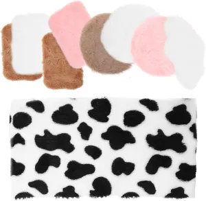 9Pcs DIY Mini Carpet for Dollhouse Decoration Random Color Micro Landscape Models Soft Miniature Rugs Chic Welcome Floor Blankets for Miniature Homes Random Color