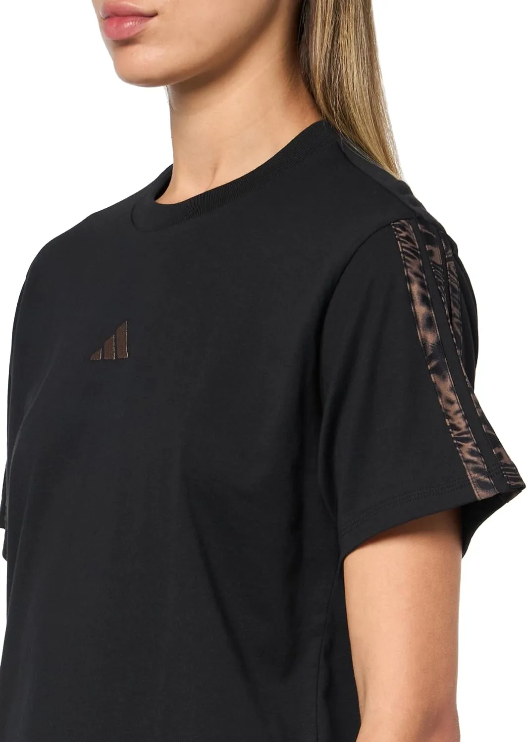 adidas Women's Essentials  Leopard Print T-Shirt
