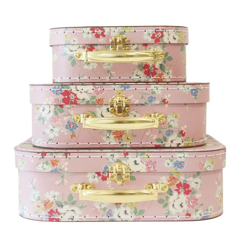 Alimrose Carry Case Set of 3 (Vintage Rose)