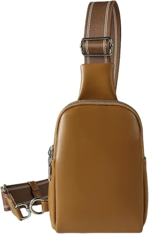 AMPOSSTO Small Sling Bag for Women Mini Chest Bag Fashion Fanny Pack Trendy Crossbody Shoulder Bag Satchel Bag