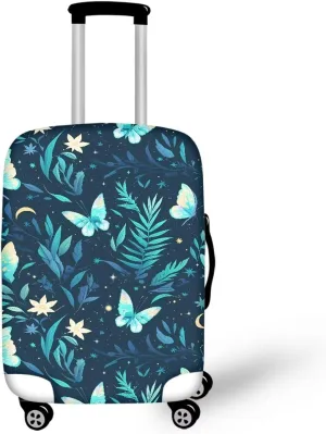 Anti Scratch Luggage Protector, Travel Bags Protective Cover Waterproof & Scratch-Resistant Covers Easy to Install for Checked Suitcases Butterfly Print