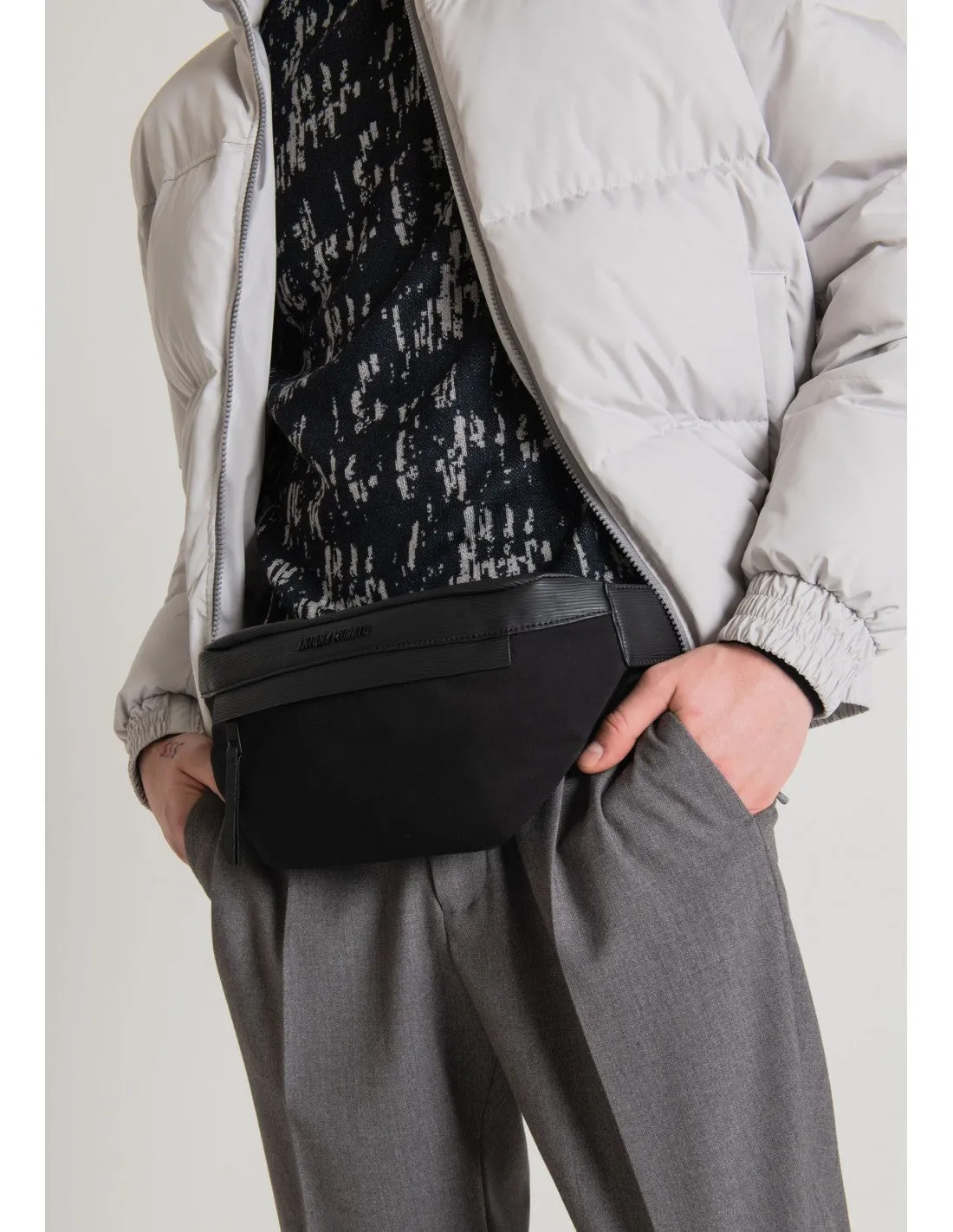 ANTONY MORATO - BELTBAG-IN-POPLIN-AND-TEXTURIZ