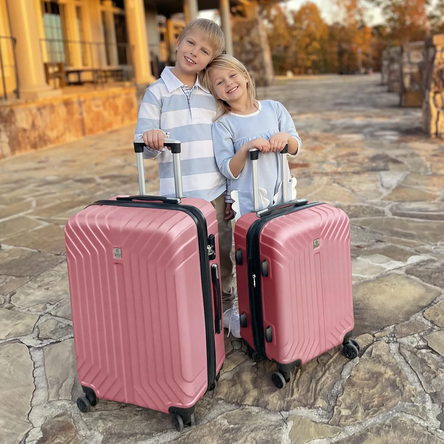AnyZip Expandable Carry On Luggage, 20 Inch Hard Shell Travel Suitcase,Rolling Lightweight Suitcases with Wheels TSA Lock (Pink)