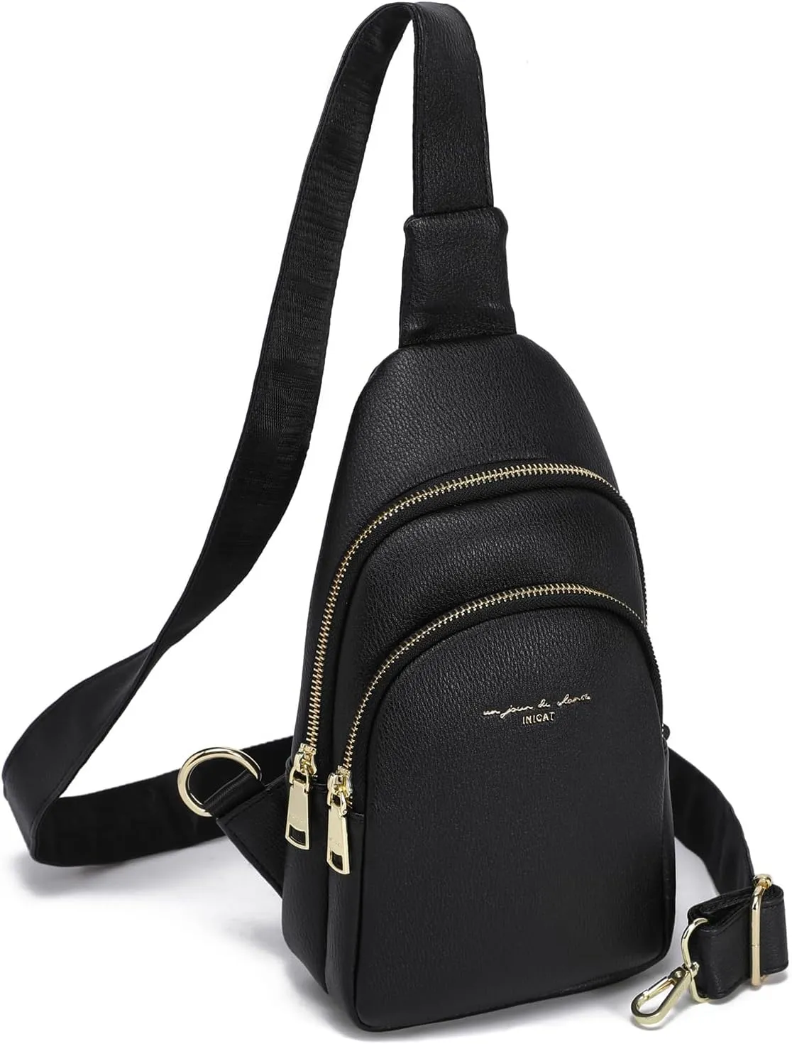 AOCINA INICAT Small Sling Bag Crossbody Vegan Leather Fanny Packs for Women Fashionable Chest Bag for Travel