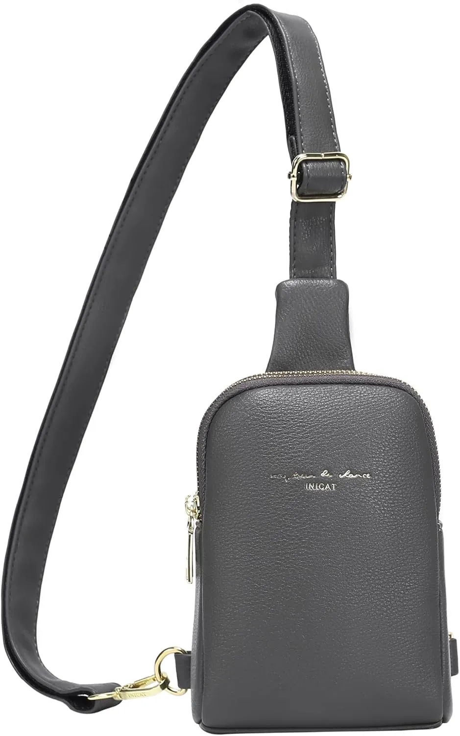 AOCINA INICAT Small Sling Bag Crossbody Vegan Leather Fanny Packs for Women Fashionable Chest Bag for Travel