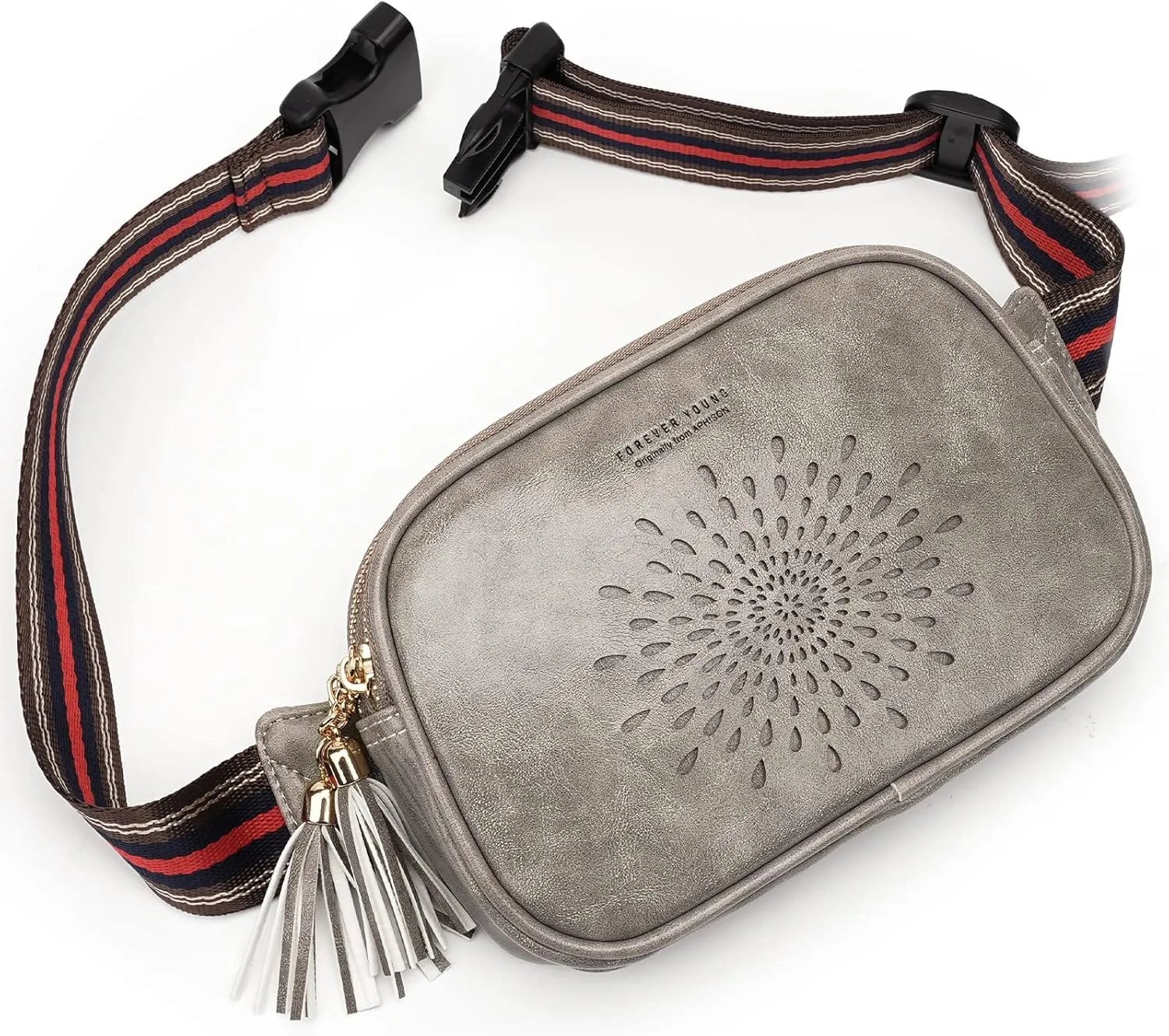 APHISON Fanny Packs for Women Belt Bag Crossbody Bags for Women Mini Everywhere Fashion Waist Bag Vegan Leather Purse with Adjustable Strap