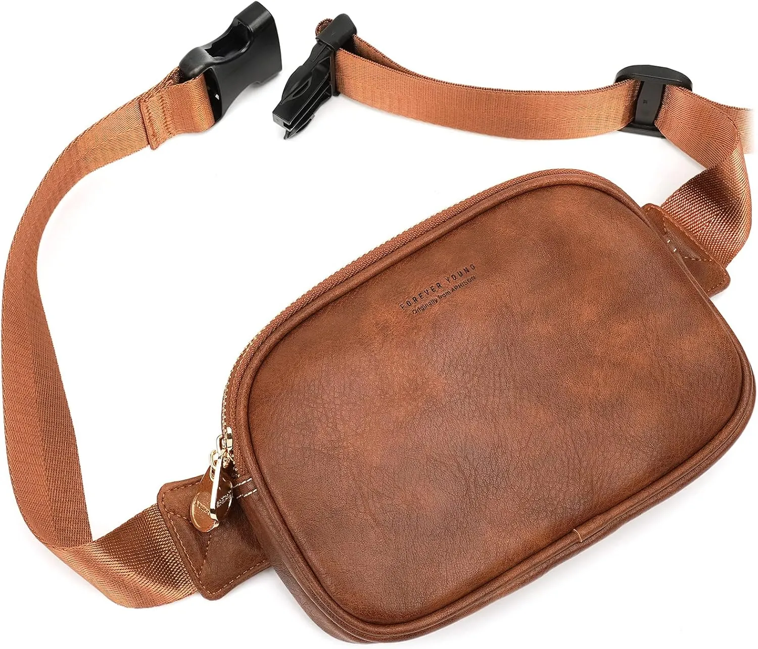 APHISON Fanny Packs for Women Belt Bag Crossbody Bags for Women Mini Everywhere Fashion Waist Bag Vegan Leather Purse with Adjustable Strap