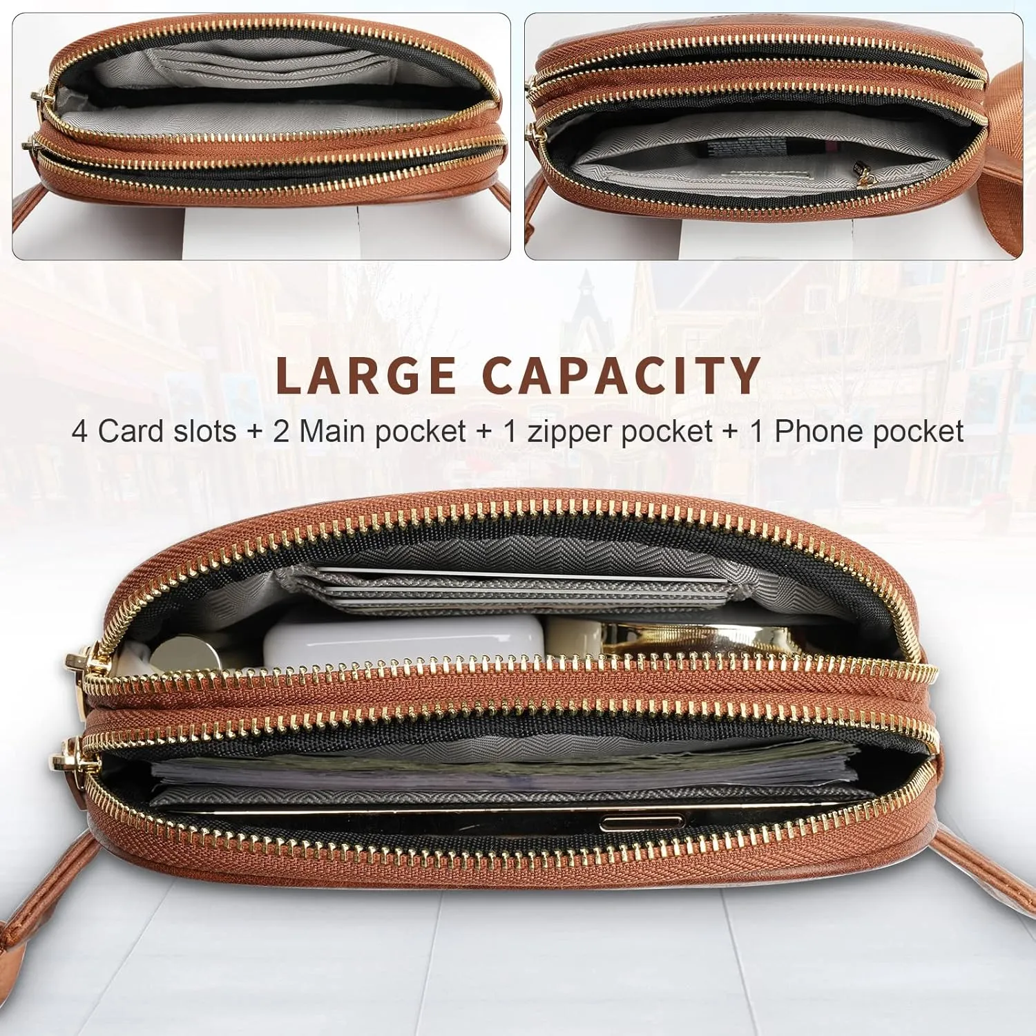 APHISON Fanny Packs for Women Belt Bag Crossbody Bags for Women Mini Everywhere Fashion Waist Bag Vegan Leather Purse with Adjustable Strap
