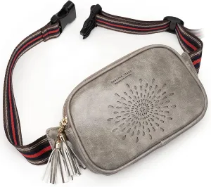 APHISON Fanny Packs for Women Belt Bag Crossbody Bags for Women Mini Everywhere Fashion Waist Bag Vegan Leather Purse with Adjustable Strap