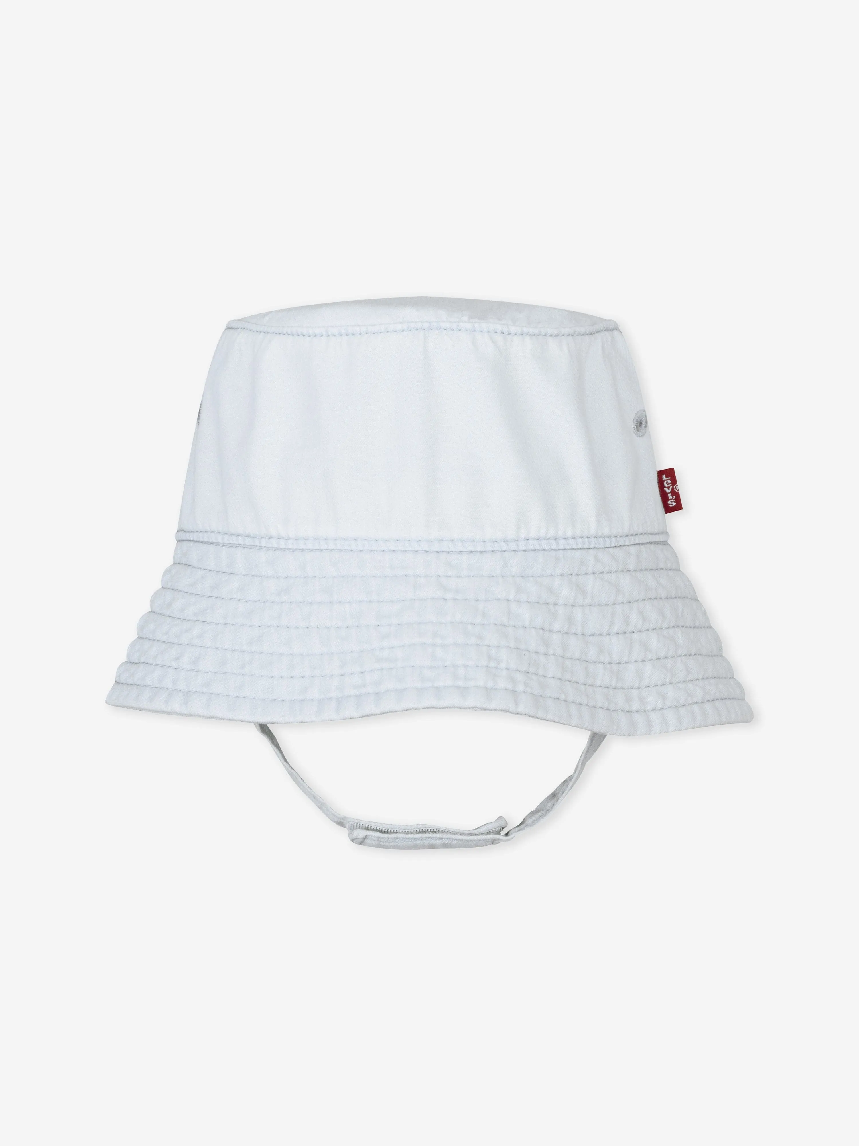 Baby Boys Denim Romper and Bucket Hat in Blue