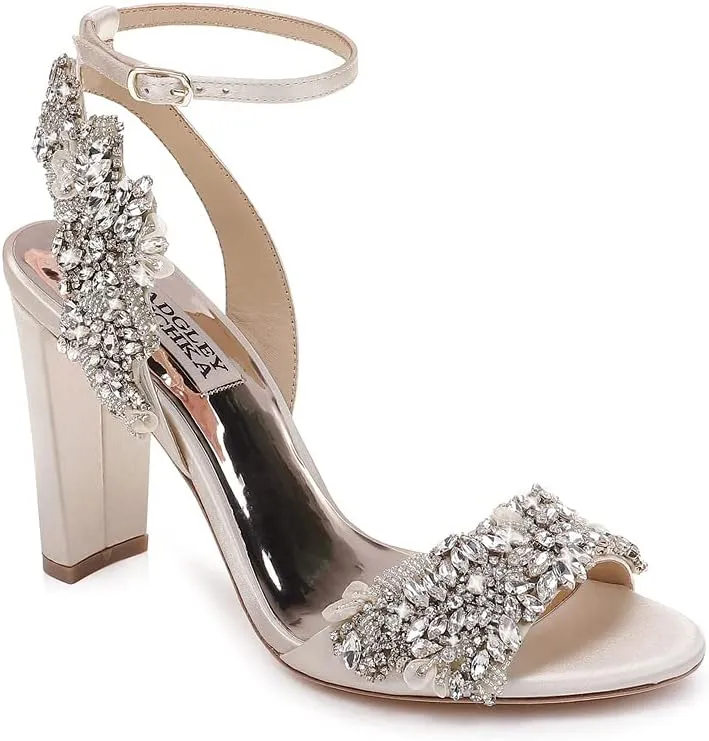 Badgley Mischka Libby Crystal Embellished Evening Shoe