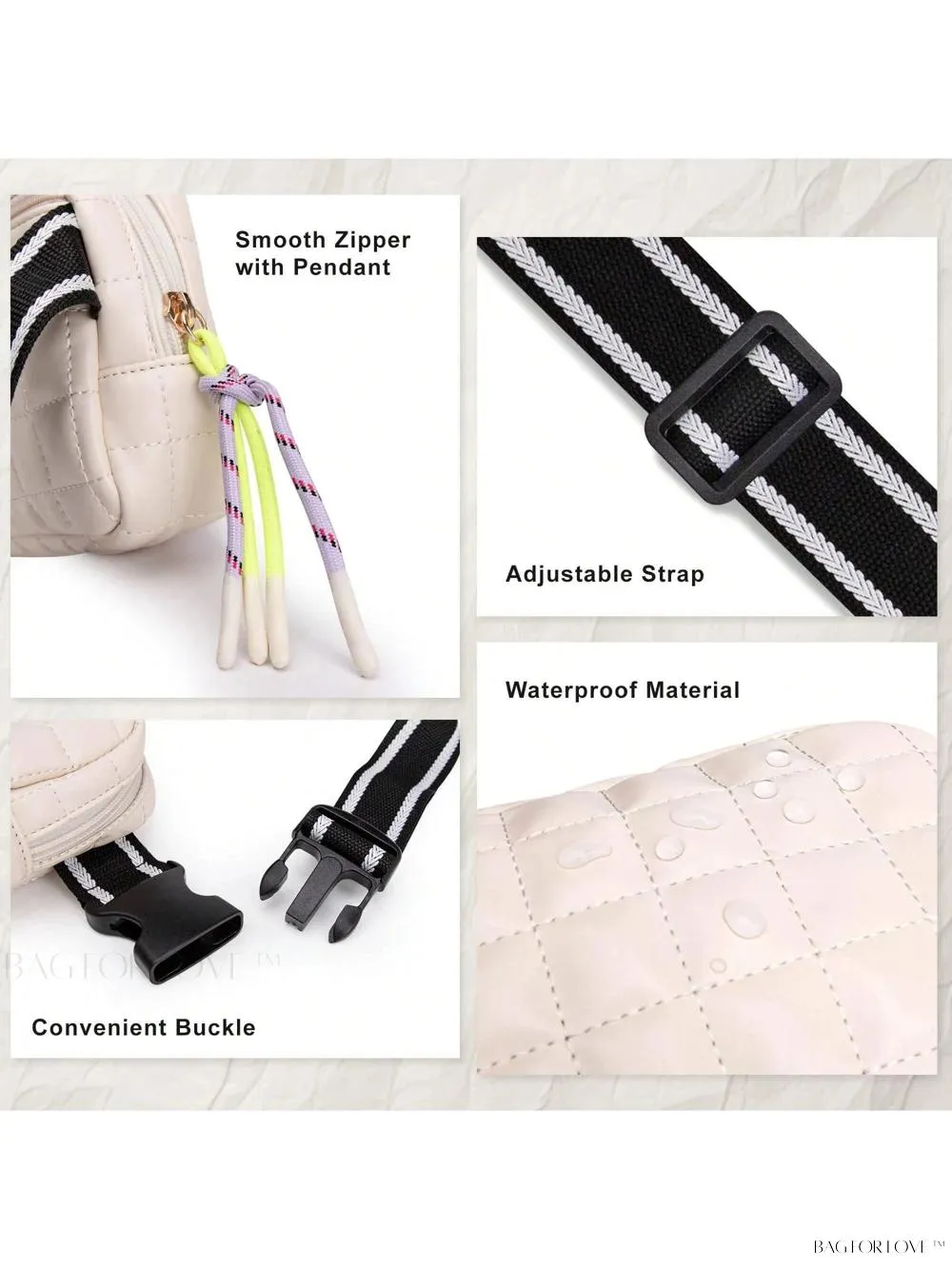 BagForLove - Soft and Stylish Small Belt Bag for Active Women