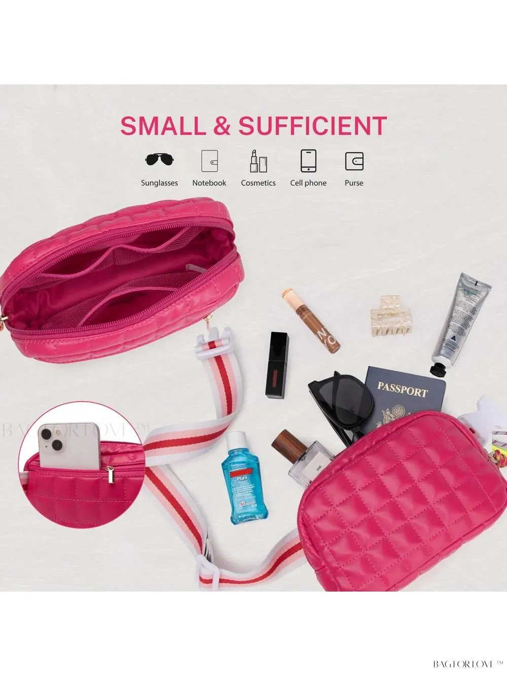 BagForLove - Soft and Stylish Small Belt Bag for Active Women