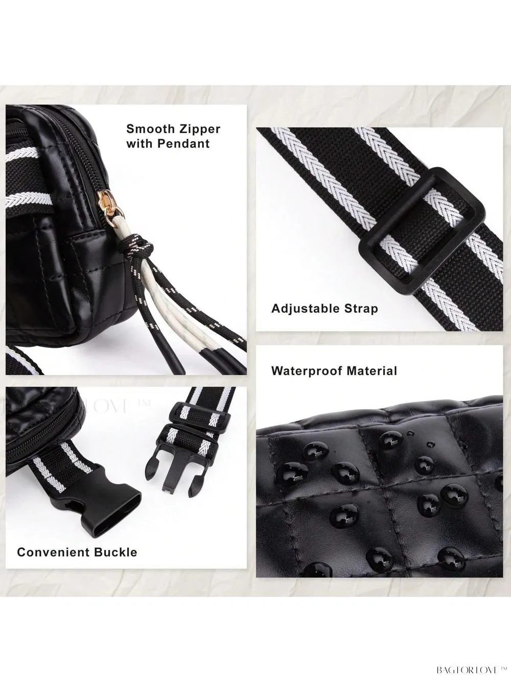 BagForLove - Soft and Stylish Small Belt Bag for Active Women