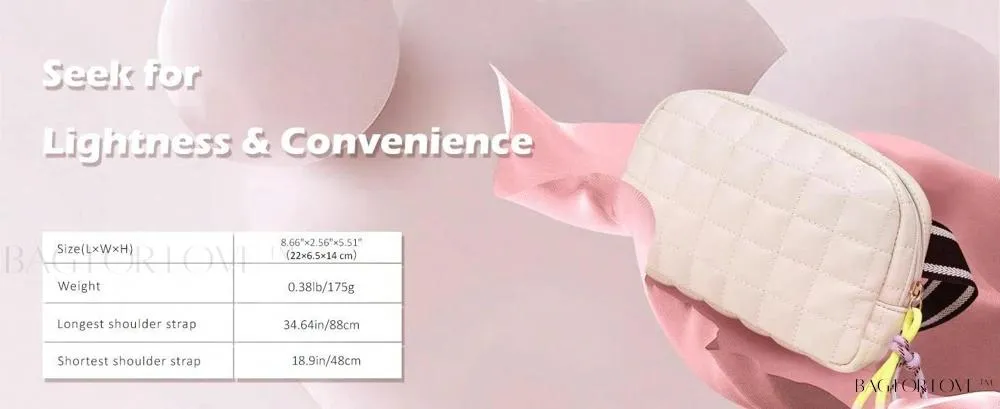 BagForLove - Soft and Stylish Small Belt Bag for Active Women