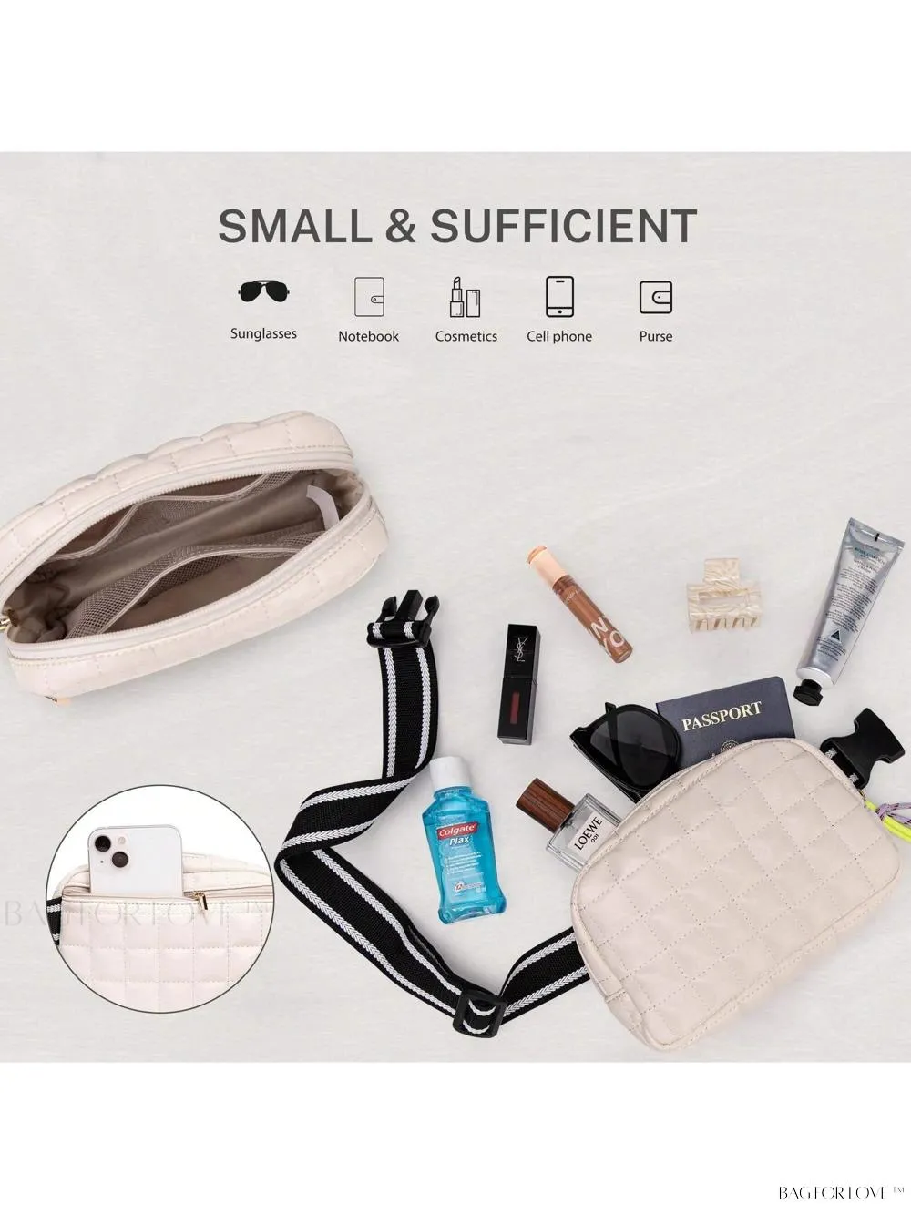 BagForLove - Soft and Stylish Small Belt Bag for Active Women