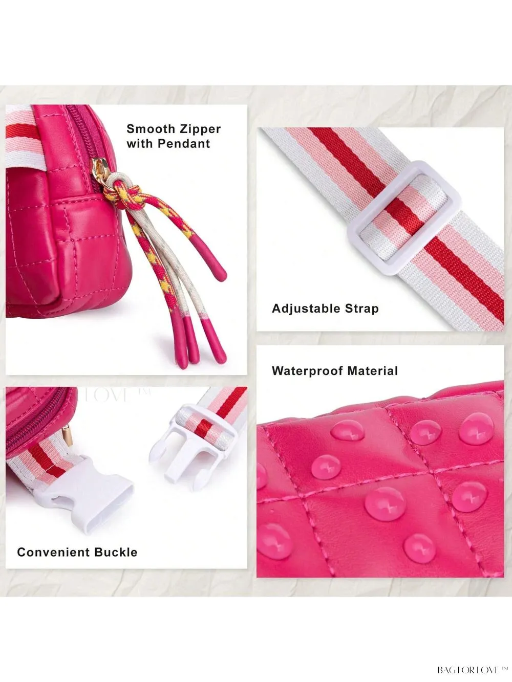 BagForLove - Soft and Stylish Small Belt Bag for Active Women