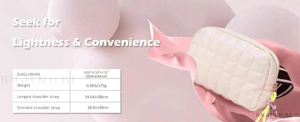 BagForLove - Soft and Stylish Small Belt Bag for Active Women