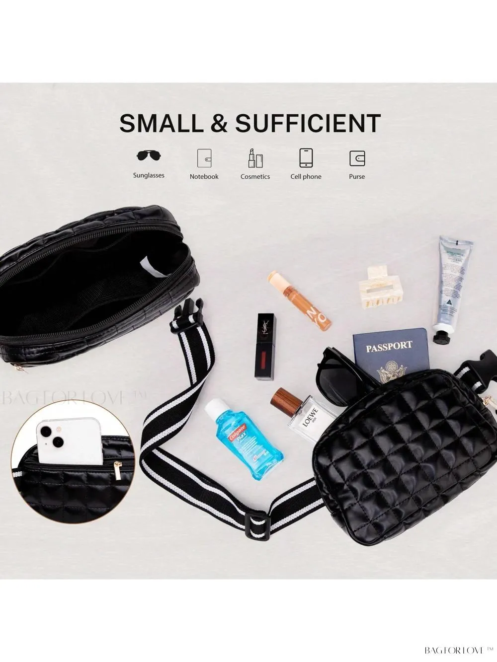 BagForLove - Soft and Stylish Small Belt Bag for Active Women