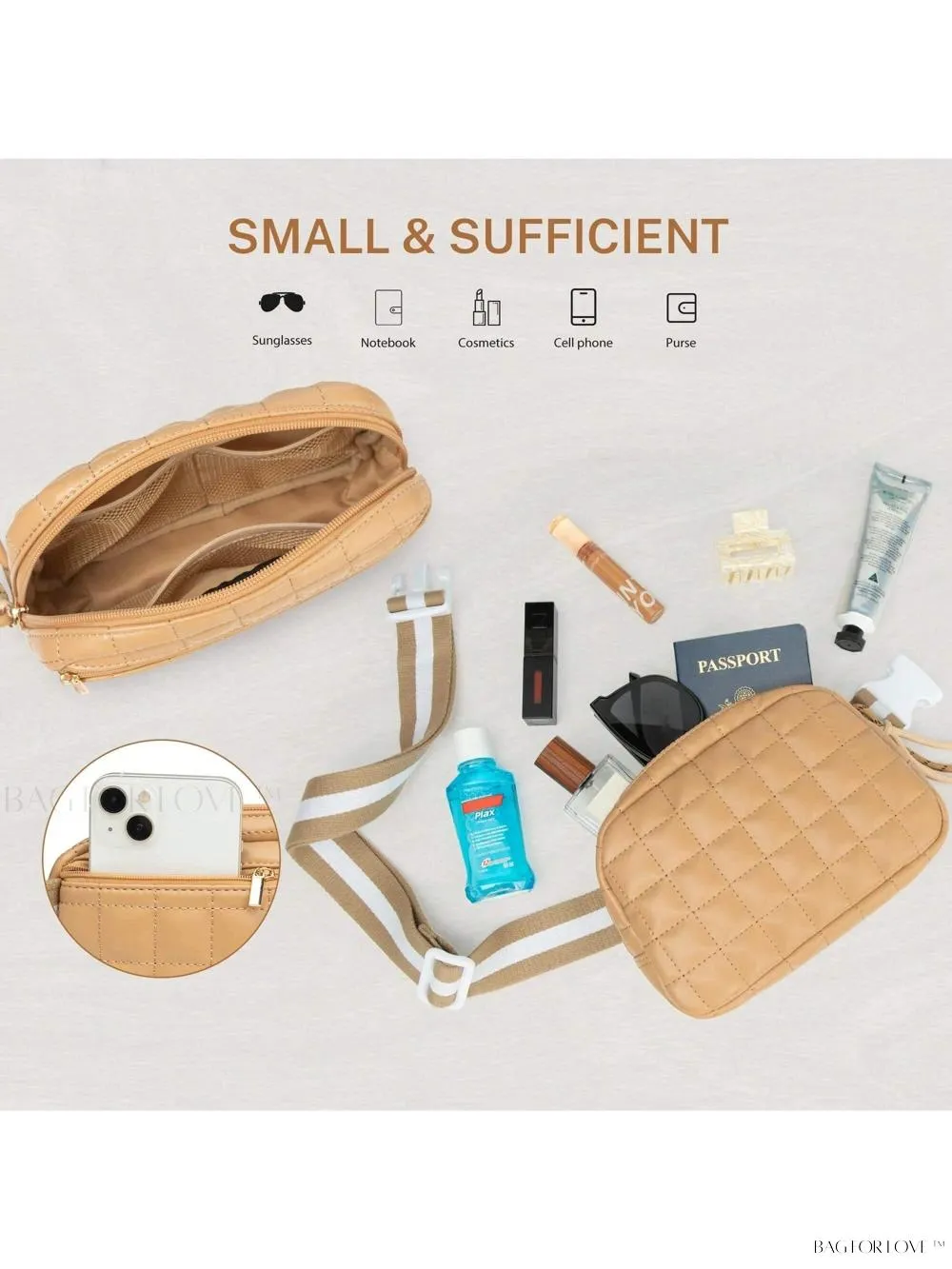 BagForLove - Soft and Stylish Small Belt Bag for Active Women