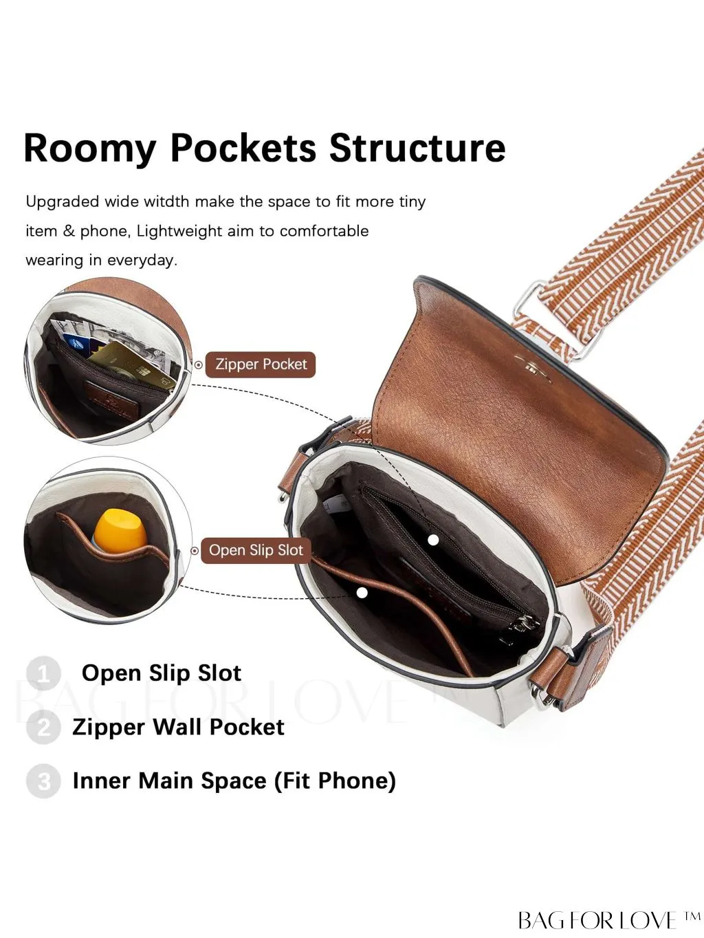 BagForLove - Stylish BOSTANTEN Womens Crossbody Bags - Versatile Leather Phone Wallets with Adjustable Strap