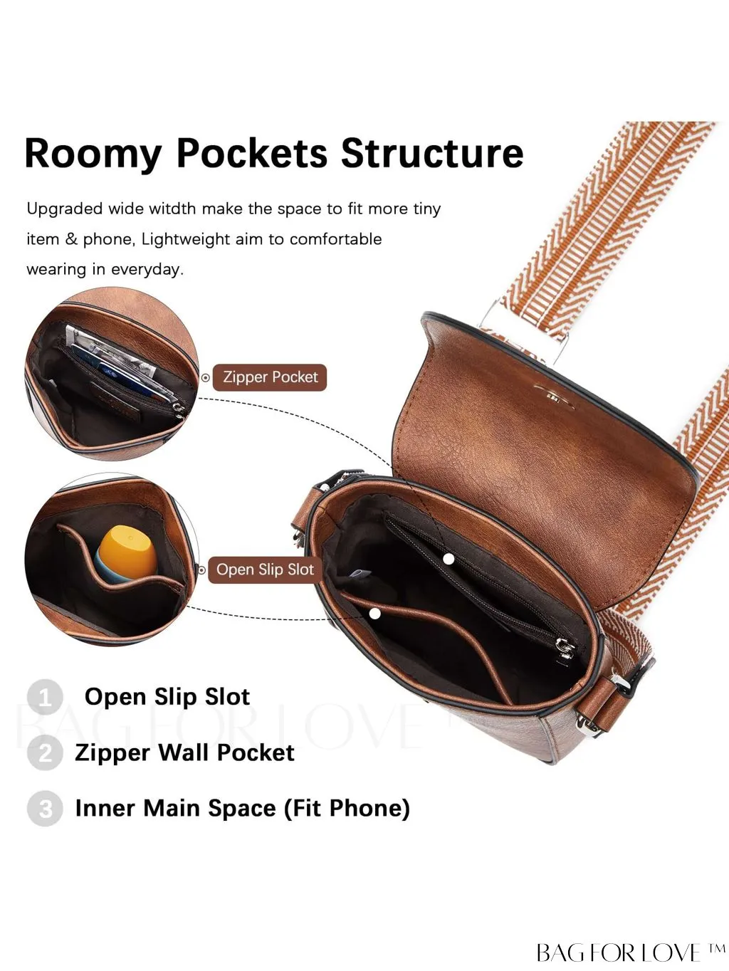 BagForLove - Stylish BOSTANTEN Womens Crossbody Bags - Versatile Leather Phone Wallets with Adjustable Strap