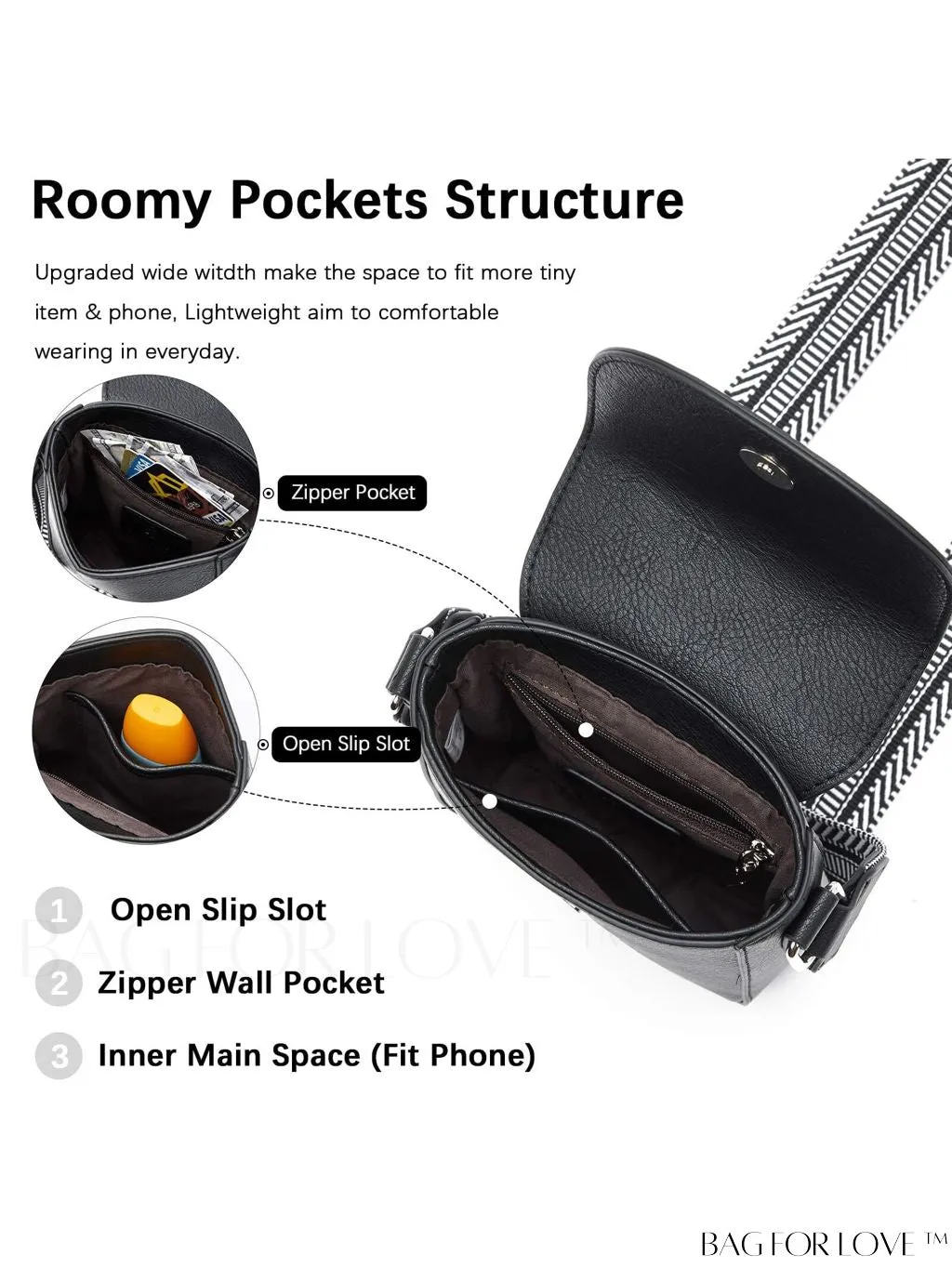 BagForLove - Stylish BOSTANTEN Womens Crossbody Bags - Versatile Leather Phone Wallets with Adjustable Strap