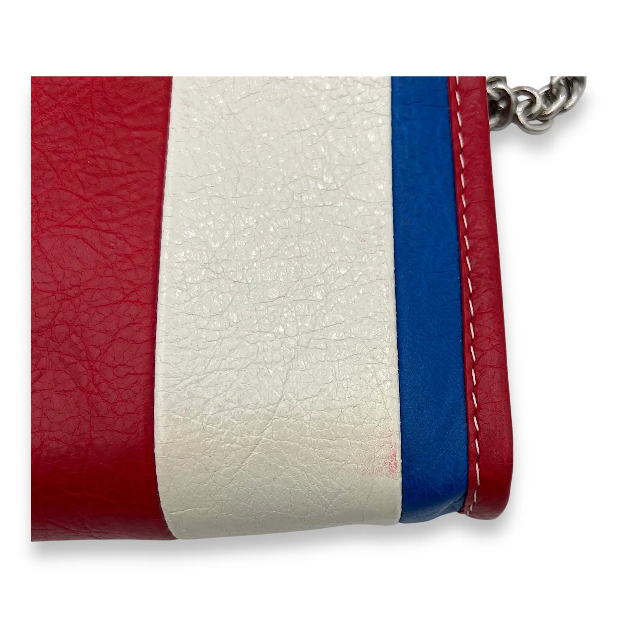 Bazar Crossbody Bag Multi-colour in Calfskin, Silver hardware